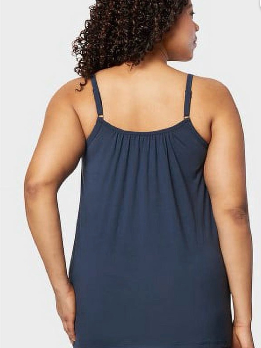 New 32 Degrees Padded Navy Blue Lightweight Tank Top - Sz Large - Picture 4 of 9